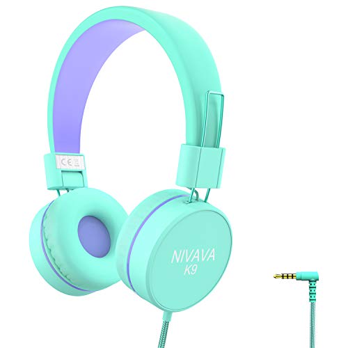 Nivava K9 Kids Headphones for Children Boys Girls Teens Wired 85dB Volume Limited