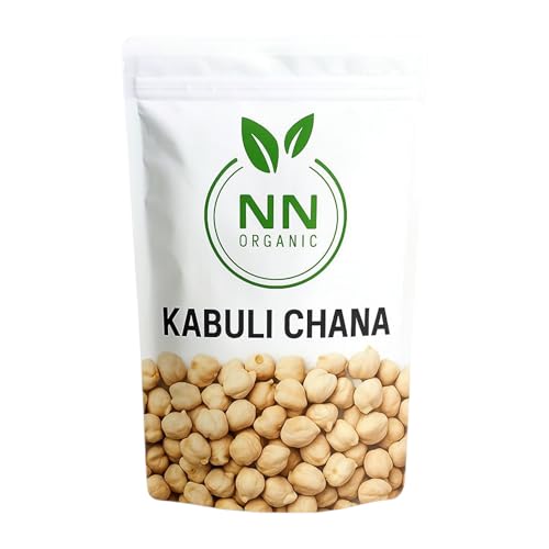 Image of Kabuli Chana 1kg | White Chickpeas, Natural Dried Garbanzo Beans | NNorganic Organic Chana Pack