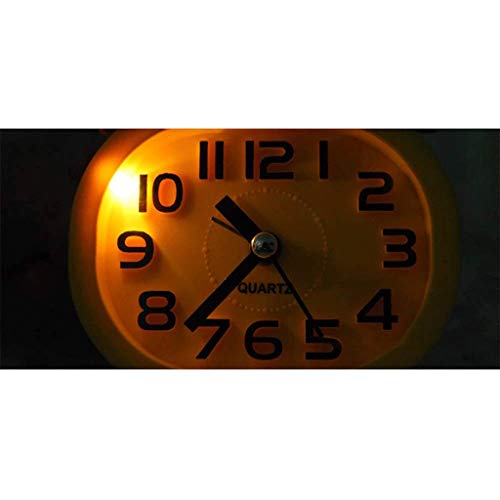 Reloj despertador de doble campana silencioso sin cables para mesilla 2