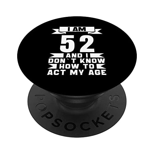 52 cumpleaños 52 años vintage hombres mujeres retro 52 años PopSockets PopGrip Intercambiable