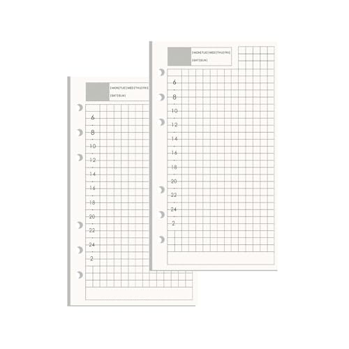 NatSumeBasics A6 tBp 3.5C` x 6.5C` tȂ fC[oC_[ vi[ 90 6 |Pbgm[gubNp l̗sLp (A6 fC[2)