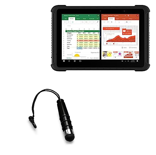 BoxWave Stylus Pen Compatible with Vanquisher SV-16H Rugged Tablet (10 in) - Mini Capacitive Stylus, Small Rubber Tip Capacitive Stylus Pen for Vanquisher SV-16H Rugged Tablet (10 in) - Jet Black