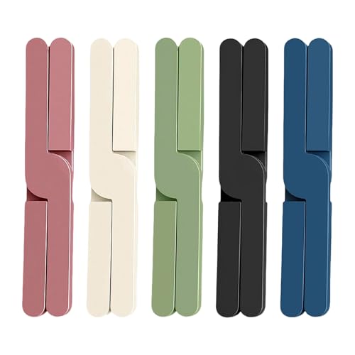 AFIODA 5 Pack Foldable Silicone Trivet, Heat Resistant Non-Slip Kitchen Pot Holders, Worktop Protectors for Hot Pans, Dishes, Plates, Folding Mats Coasters Insulated, Multi-Purpose Kitchen Accessories
