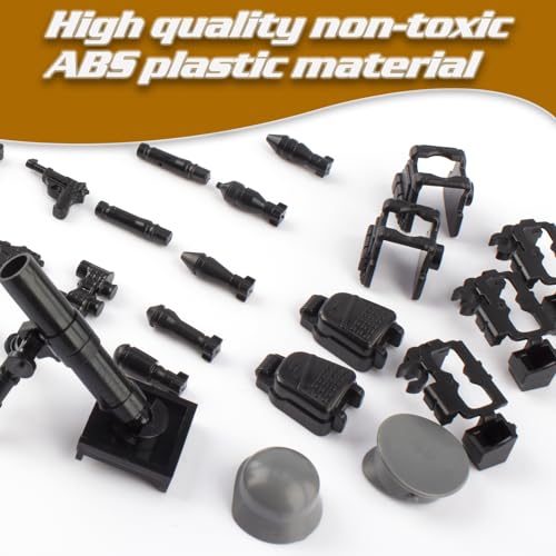 Image of Military Weapons Pack 41 Pcs German Accessories Kits Toys, Army Equipment Gear WW2 Guns for Boys 6+, Compatible with Mini Figure of Major Brand