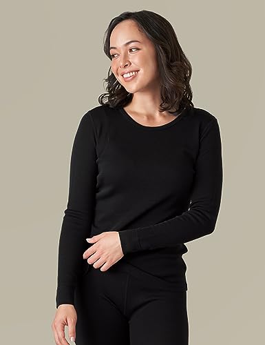 LAPASA Women's Merino Wool Thermal Base Layer Set - Lightweight & Midweight Long John Top & Bottom