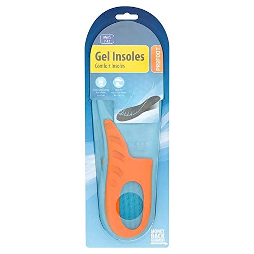 Profoot Comfort Gel-Einlegesohlen für Herren bei müden schmerzenden Füßen, Dual-Gel-Technologie, 1 Paar Cover