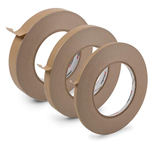 StewMac Brown Binding Tape - Set of 3 Sizes (1/4 1/2 and 3/4 Widths)