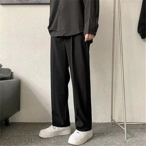 Men Suit Pants Society Pants Korean Loose Straight Pants Office Formal Trousers4