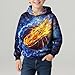Boys Hoodies Cool 3D Graphic Print Pullover with Pocket Kids Fashion Warm Winter Hooded Sweatshirts