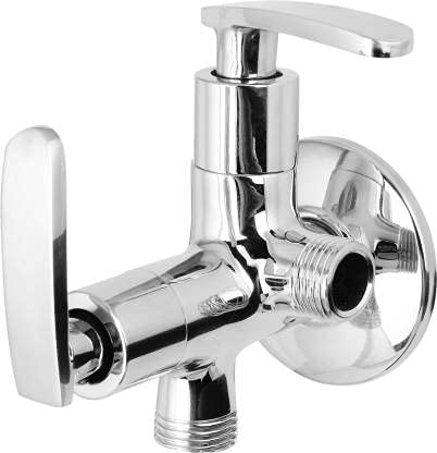 Floyd Two in One Angle Cock - Irene (IRN-5020) Twin Elbow Valve Faucet (Wall Mount Installation Type)