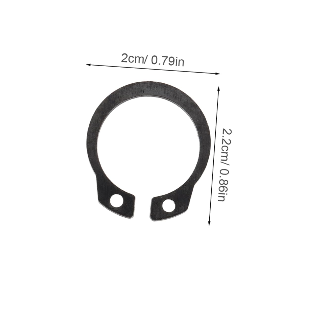 Cabilock Hydraulic Jack Parts 2pcs Retaining Rings External Retaining Rings Metal c Clips for Jack
