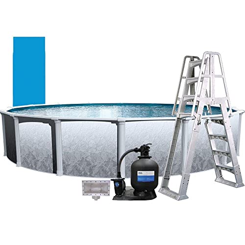 Wilbar Weekender Plus 18' x 52" Round Above Ground Pool Package WEEKPLUS1852LES Wilbar Weekender Plus 18' x 52" Round Above Ground Pool Package WEEKPLUS1852LES