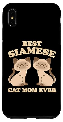 Coque pour iPhone XS Max Best Siamese Cat Mom Maman Chat Maman Chat Siamese