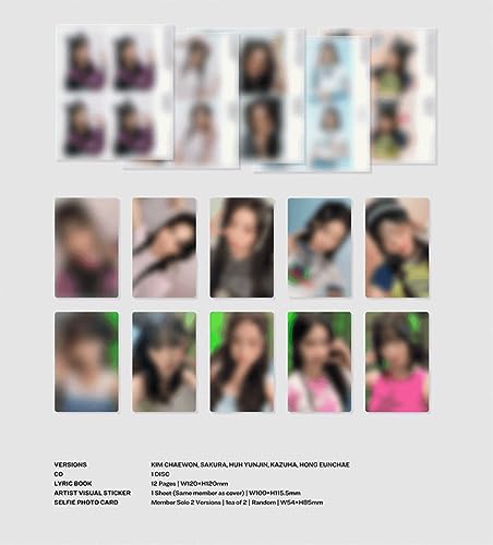 LE SSERAFIM - Japan 2nd Single Unforgiven Solo Jacket Limited Edition (Random ver.)3