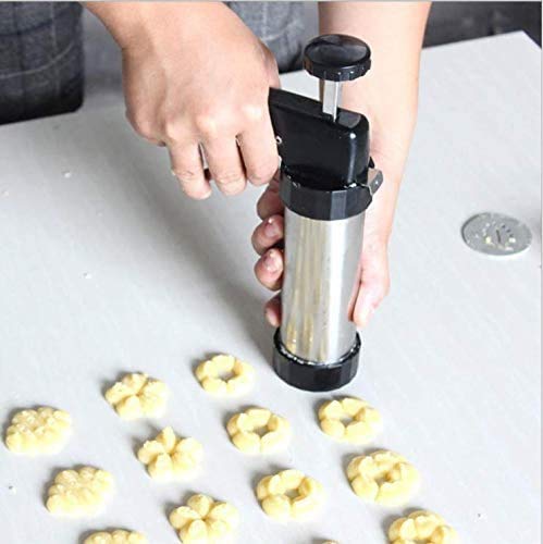 Best Professional Cookie Press Gun Kit for Cake Decorating Stainless Steel - Thumbnail 4