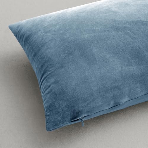 Image of MIULEE Pack of 2, Velvet Soft Soild Decorative Square Throw Pillow Covers Set Cushion Cases Pillowcases for Sofa Bedroom Car18 x 18 Inch 45 x 45 Cm