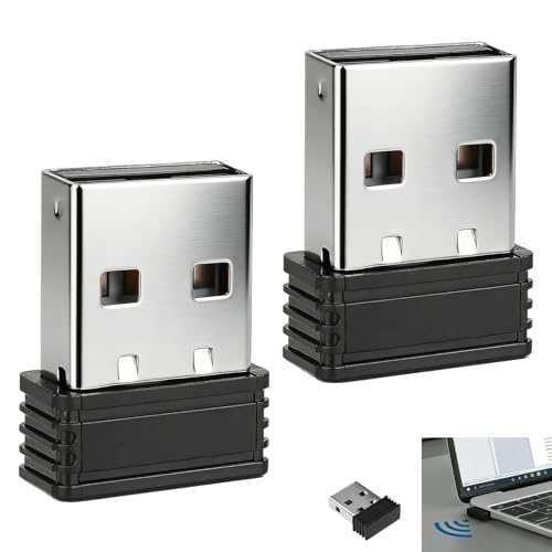 Vnuipofa Jiggler USB, Mouse Jiggler Indétectable Simulateur de Souris, Mouvement Automatique Anti-Veille, Empêche Mode Veille et Économiseur d’Écran, Plug & Play sans Logiciel, Mini Dongle Noir