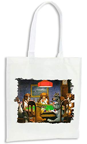 MERCHANDMANIA PACK 2 BOLSAS PERROS JUGANDO AL POKER cocina compra kitchen