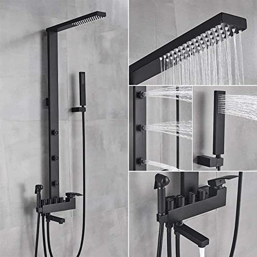 Fonce de douche de douche murale avec bidet tap et mitigeur de baignoire