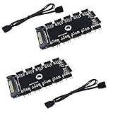 ◇ Verpackung: 2 ARGB HUB und 2 normale 3-Pin-Anschlüsse. Hinweis: Dieses Paket enthält nicht das SATA-Stromanschlusskabel