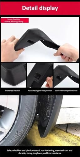 Garde-Boue Antigel pour Renault Kadjar Extentions d'Ailes Absorbant Chocs - 4