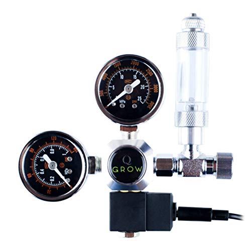 Q-Grow CO2 Druckminderer Regulator für Aquarium Aquaristik mit Nachtabschaltung und Blasenzähler Cover