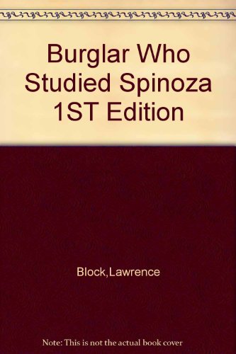 Burglar Who Studied Spinoza 1ST Edition B000SNJX98 Book Cover