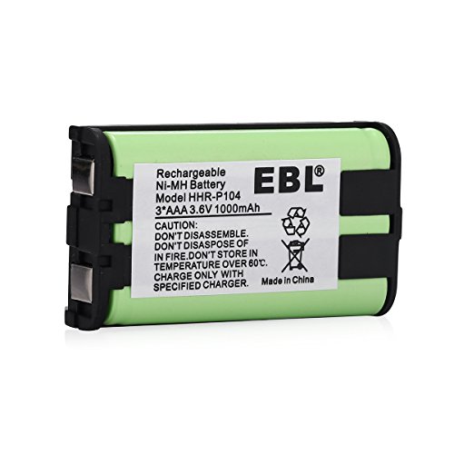 image for EBL HHR-P104, HHR-P104A, KX-TGA520M,KX-FG6550, KX-FPG391,KX-TG2388B KX