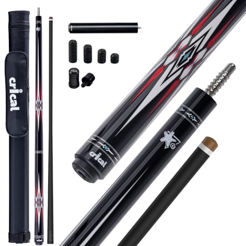CRICAL CXD Series Carbon Fiber Pool Cue Set, Low Deflection
