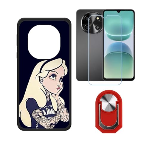 BMPNLSZ �K�p NexiPosket Tiger 8 5G�p+HD�����K���X�ɓK�����ėpTPU�P�[�X + �w?�X�^���h�� - WZ1 | �V���J�Q���P�[�X�o���p�[�ی�o�b�N�P�[�X-�ɓK����9�d�x�X�N���C�u�h�~�X�N���[���v���e�N�^(6,88") + ��