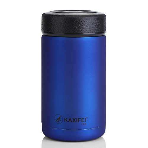 380ML Thermal Cup, Stainless Steel Vacuum Thermal Insulated Travel Mug Bottle Flask Coffee Cup Temperature Retaining up to 10 hours (blue)