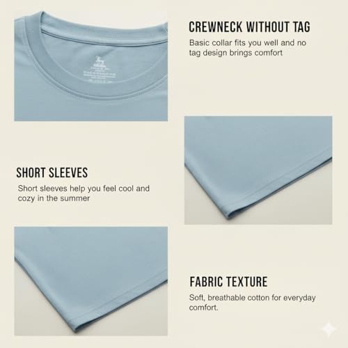 Image of Men's T-Shirts Ringspun Cotton Crew Neck Tee Shirts|Casual Wear T Shirt | Pre Shrunk with Panel Wash