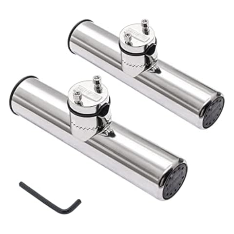 Geloo Stainless Steel Adjustable Fishing Rod Holders Cover