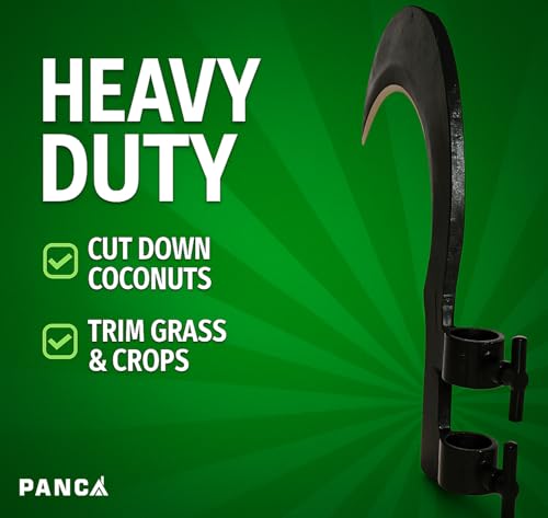 Image of PANCA Heavy Duty Coconut Plucker & Grass Sickle Cutter Head | Multipurpose Agricultural Hand Tool for Farming, Harvesting & Gardening (Multipurpose Agricultural Tool)