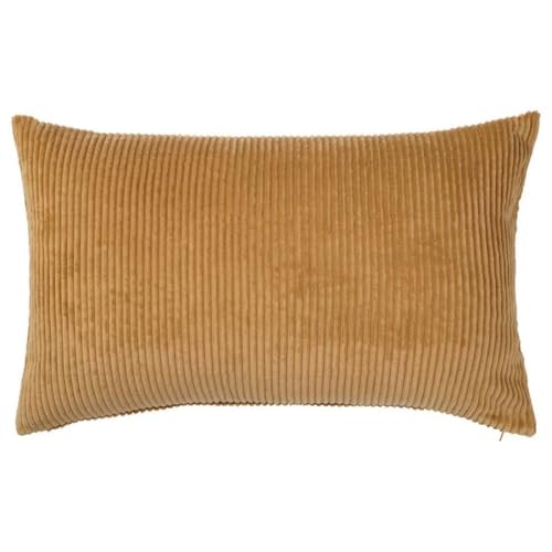 Image of Guffaw Corduroy Rectangular Cushion Covers, Size 12x18, Pack of 2, Multiple Colors (1, Coffee Brown)