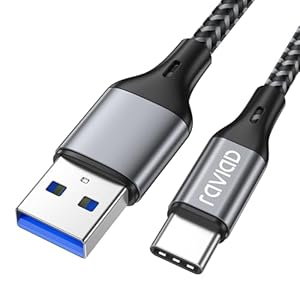 RAVIAD USB Typ C Kabel, USB C Ladekabel 2M QC 3.0 USB 3.0 Schnelles Aufladen und Synchronisation USB C Kabel Kompatibel für Samsung Galaxy S10/S9/S8, Huawei P30/P20, Google, OnePlus