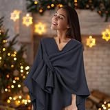 Zoom IMG-1 ehuihuan poncho mantella donna invernale Zoom IMG-1 ehuihuan poncho mantella donna invernale