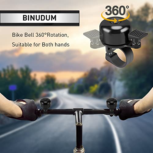 Binudum Fahrradklingel Mountainbike Retro Mini Fahrrad Klingel Laut 120 db Widerstandsfähigem MTB Rennrad Radfahren Fahrradglocke für… – Ansicht 2