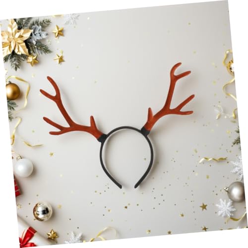 DEARMAMY 1Stk großes Geweih-Stirnband Weihnachtshaarreifen Geweih Stirnband für Erwachsene Kleidung für Männer für kleine Weihnachtsfeier Haarband Geweih Haarschmuck Ohr