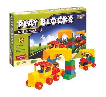 Image of Negi Play ?Plastic Blocks Locomotive Set,Multicolor