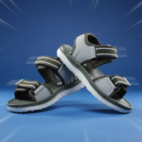 Image of Kids Open Toe Sports Sandals | Comfortable Lightweight Double Welcro Outdoor Athletic Sandals for Boys, Girls & Toddlers | Daily Play Shoe (1-10 Years)