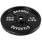 Cast Iron Plate Weight Plate for Strength Training and Weightlifting, Olympic or Standard, Multiple Sizes - Image 3