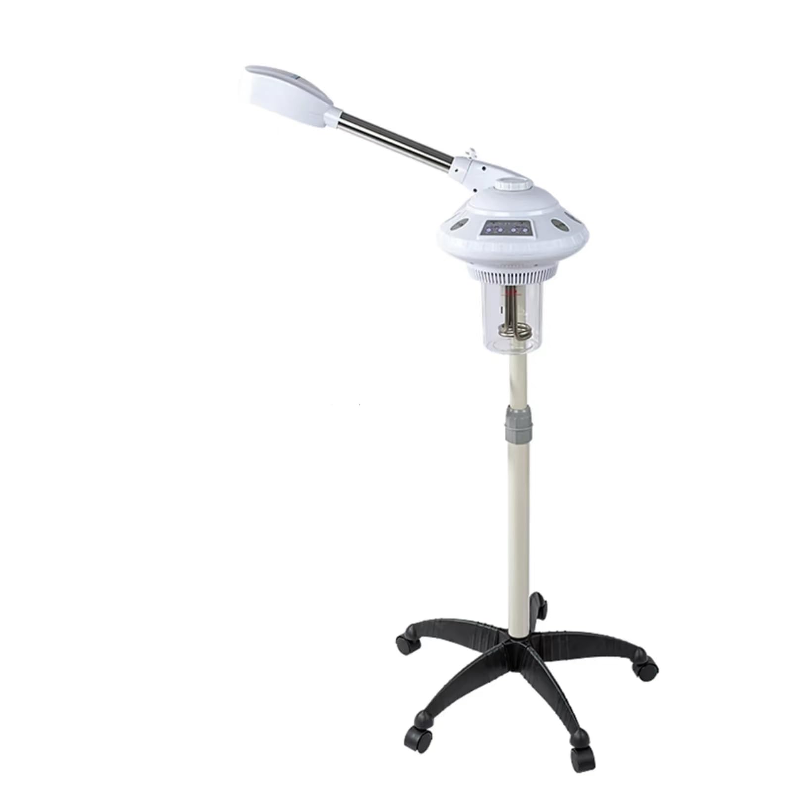 Ozono, vaporizzatore viso a braccio singolo con aroma Steamer, motore a vapore viso multifunzione, ozono, vaporizzatore per la pulizia del viso, relax per salone e casa
