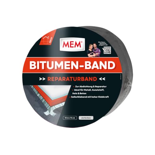 MEM 500482 Bitumen Band 10 m x 150 mm Aluminium