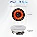 Herdio 4 Inch Ceiling Speakers Max Power 240 Watts 2 Way Flush Mount in Wall Passive Speaker Great for Bathroom, Kitchen,Living Room,Office(1 Pair)
