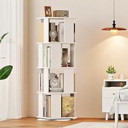 Wooden Rotating Bookshelf...