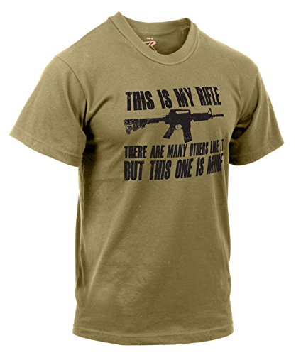 T-Shirt Rothco This is My Rifle en coton militaire pour homme