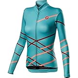 Radtrikot Burg CASTELLI Diagonal Jersey Fz XS himmelblau