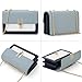 Crossbody Bags for Women Cute Faux Leather Trendy Cross Body Bag Purses for Women Small Multi Color Designer Handbags Womens Purse Satchel Chain Strap Ladies Shoulder Bag Blue White