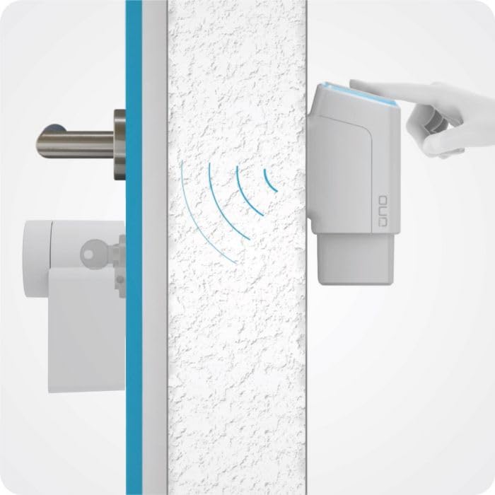 Vingerafdrukscanner EKEY UNO met accu en Nuki Smart Lock Pro 4e generatie, sleutelvrije deurvergrendeling wit - Afbeelding 5